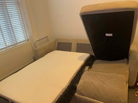 Photo of free L shaped sofa bed with storage (Earls Court SW5) #2