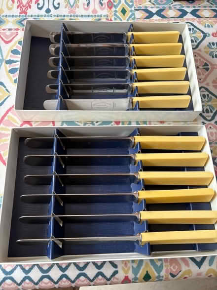Photo of free Two boxed sets of Sheffield steel bone handled knives (Chiswick W4) #1
