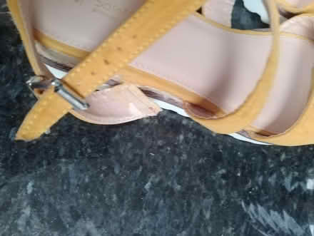 Photo of free "M&S" size 6 yellow sandals. (Heald Green SK8) #4