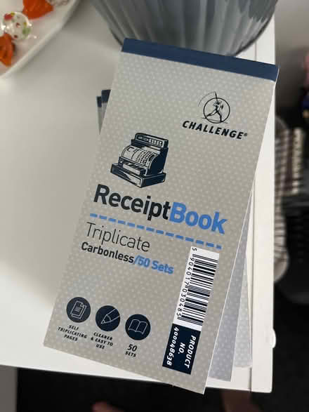 Photo of free 6 x receipt books (Catford) #1