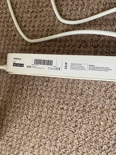 Photo of free IKEA KOPPLA 3-way extension socket with 2 USB ports (Hackbridge CR4) #2