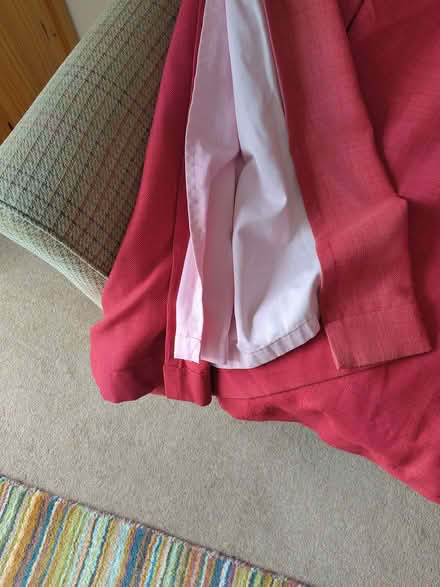 Photo of free Pair of long linen look curtains (Pant y dwr LD6) #1