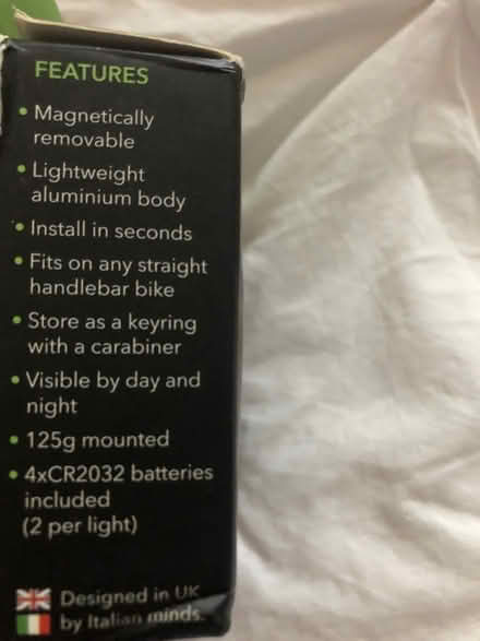 Photo of free Bicycle wing lights (E3 near Devons road DLR) #4