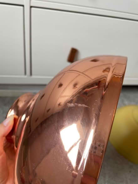 Photo of free Copper colour metal lampshade (Hitchin) #3