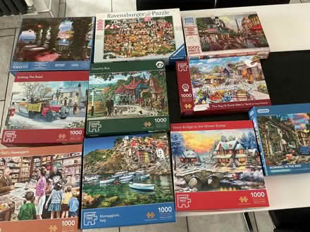 Photo of free 10 x 1000 piece jigsaws all complete (Appleton OX13) #1