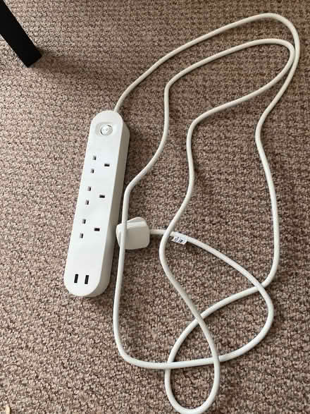 Photo of free IKEA KOPPLA 3-way extension socket with 2 USB ports (Hackbridge CR4) #1