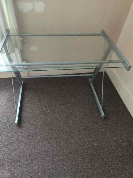 Photo of free Silver glass and metal desk (High Town LU2) #1