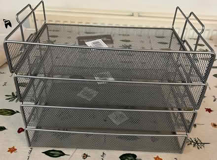 Photo of free Filing trays silver coloured metal (Fairfield LA1) #2
