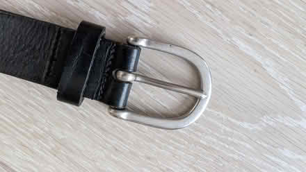 Photo of free Leather belt 68cm to 78cm, 3cm wide. Black. Size: small. (Shoreham-by-Sea BN43) #2