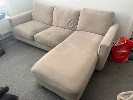 Photo of free L shaped sofa bed with storage (Earls Court SW5) #1