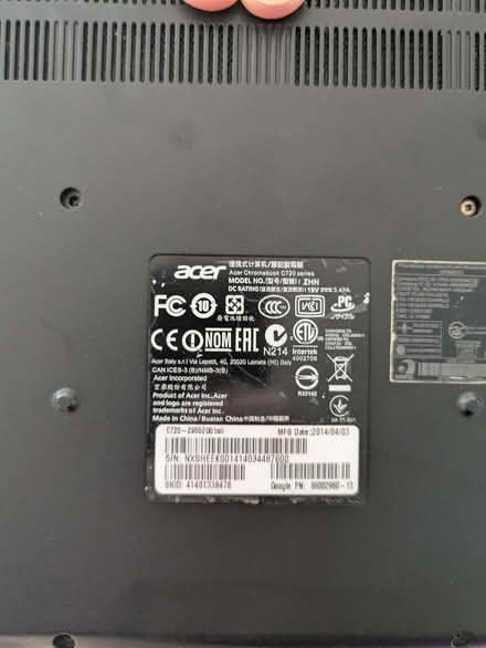 Photo of free Acer c720 laptop (spares or repair) (Widcombe) #2