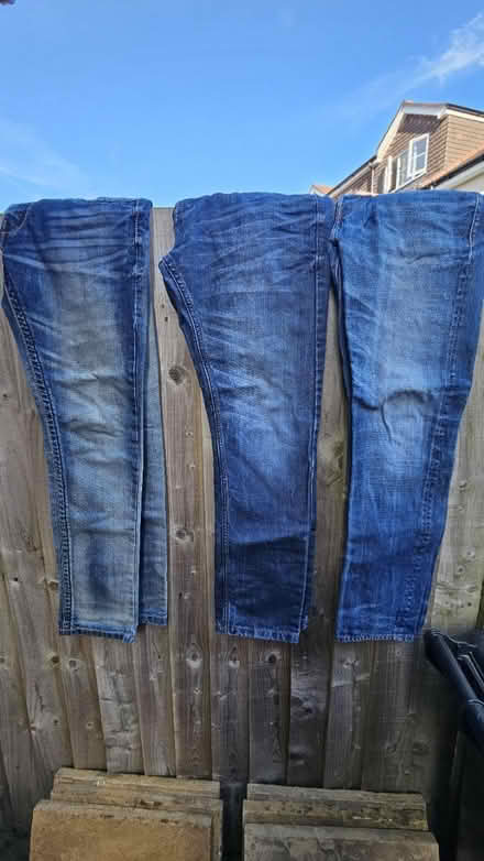 Photo of free 3x pairs of mens jeans. All 32x32 (Ash, GU12) #1