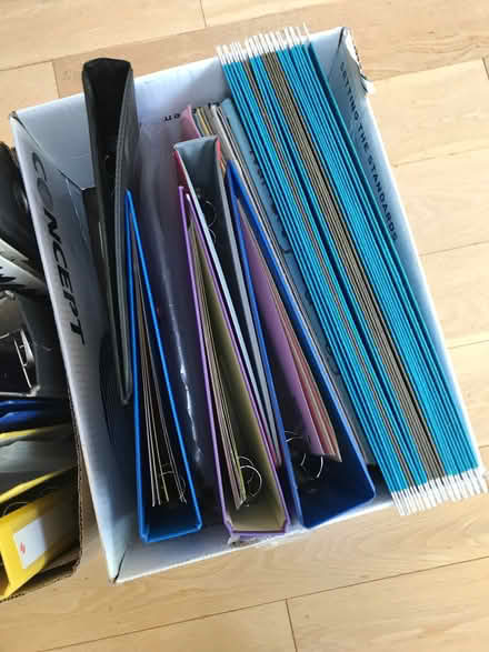 Photo of free 3 boxes assorted files & folders (Wootton OX13) #3