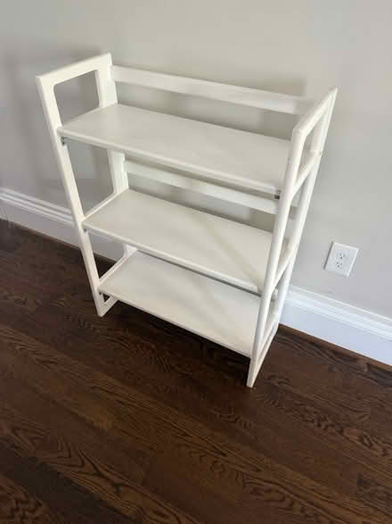 Photo of free Curb alert: wood folding bookshelf (Brightwood Park) #1