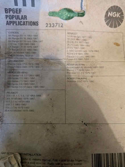 Photo of free Car parts (Mile Oak BN41) #2