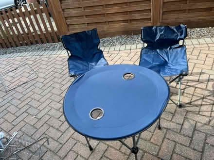 Photo of free Small picnic folding table/2 chairs (Twyford RG10) #1