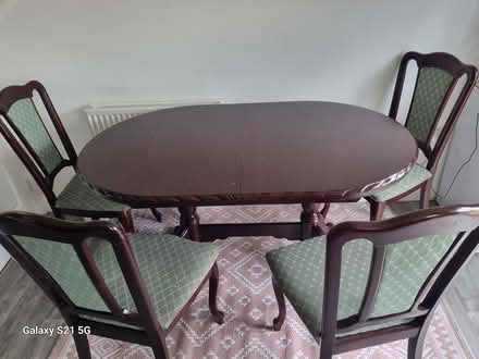 Photo of free Dining Table with 4 chairs (Blackley Manchester) #4