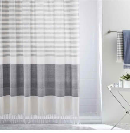 Photo of free Curb alert: CB2 Shower Curtain (Brightwood Park) #1