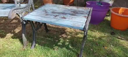 Photo of free Cast iron bench and table (GU14, Farnborough) #3