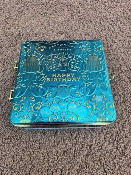 Photo of free Luxury metal Birthday tin (Oughtibridge S35) #1