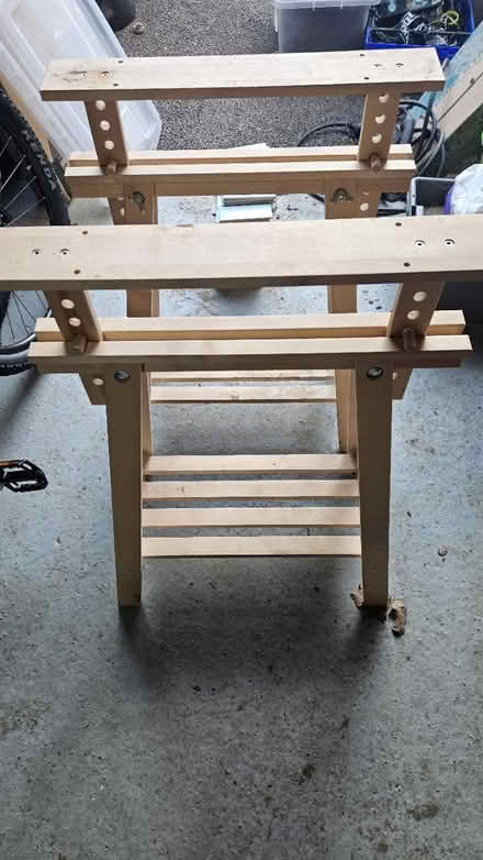 Photo of free Pair of ikea trestles (Ash, GU12) #1