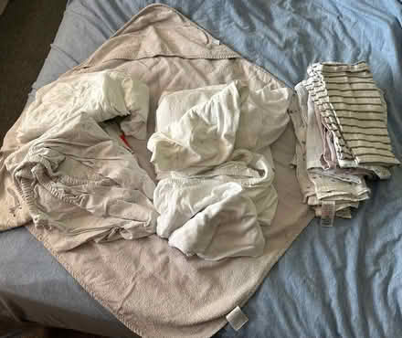 Photo of free Baby bedding and muslins (Welwyn Garden City AL7) #1