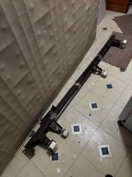 Photo of free Queen Boxspring and metal bed frame (NE Washington DC (20018)) #2