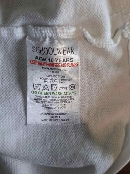 Photo of free White polo shirts (ME20) #2