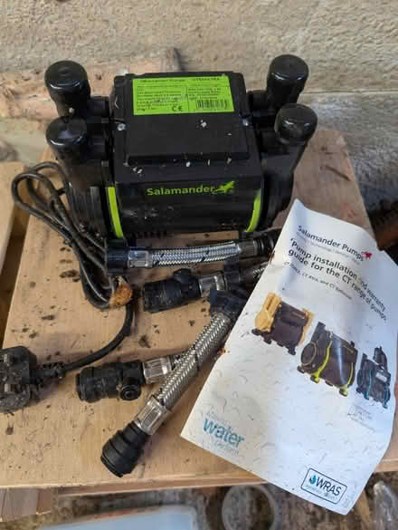 Photo of free Salamander shower pump- new (Abingdon OX14) #1