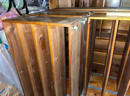 Photo of free Wooden Shelves on wheels (134th Street & Riverside Drive) #4