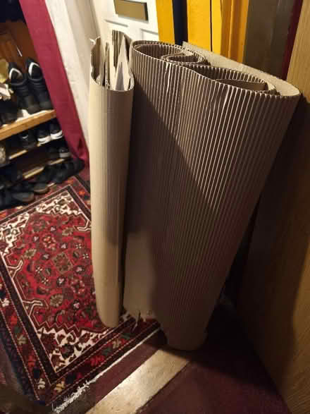 Photo of free 2 large thick corrugated card sheets. (Church RG2) #1