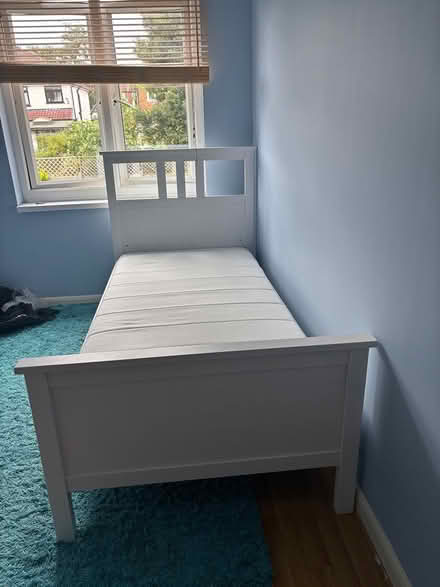 Photo of free Hemnes White Stain Single Bed Frame (Edgware, HA8) #1