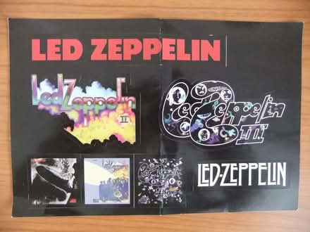 Photo of free Led Zeppelin stickers & other band merch (Abingdon-on-Thames OX14) #1