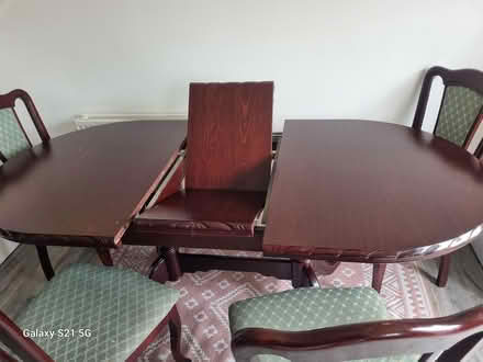 Photo of free Dining Table with 4 chairs (Blackley Manchester) #3