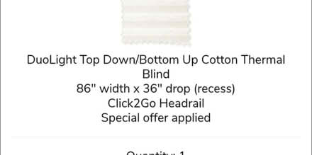 Photo of free 86 inch wide blind (Linslade LU7) #2