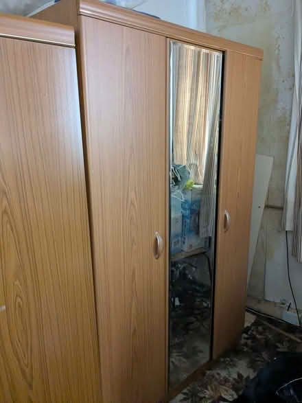Photo of free 2 door wardrobe with mirror (Manor Court E10) #1