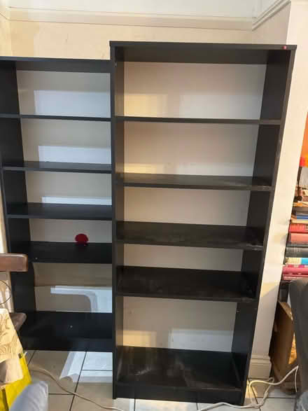 Photo of free Two black bookcases (Cutteslowe OX2) #3
