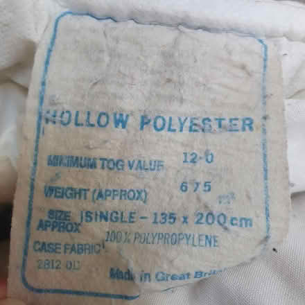 Photo of free Single duvet 12 Tog (Snodland ME6) #2