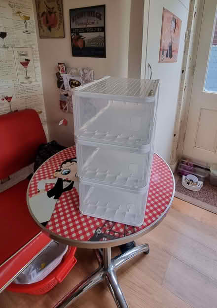 Photo of free 8 x Stackable Plastic Shoe Storage Box (Epping CM16) #1