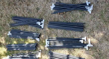 Photo of free portable wardrobe storage frame only poles plastic connector (Winchmore Hill N13) #1