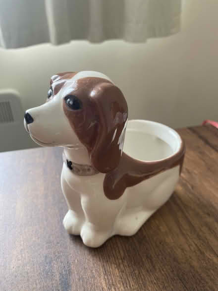 Photo of free Dog flower pot - small (Hackbridge CR4) #1