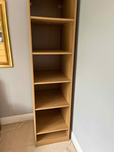 Photo of free Shelving unit Tall Deep wood (TN13 Sevenoaks) #1