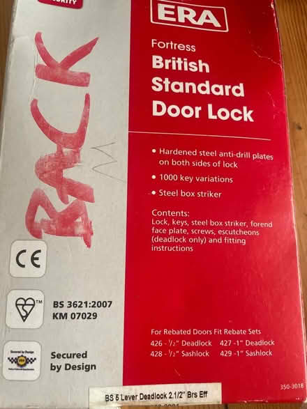 Photo of free Unused door lock (Brockley, SE4 near overground) #2
