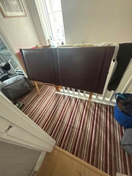 Photo of free Brown king headboard (Brierlow Bar SK17) #1