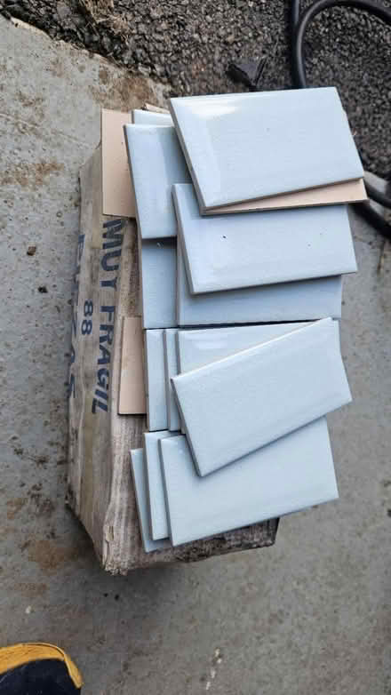 Photo of free Crackle Glaze Tiles (Ash, GU12) #1