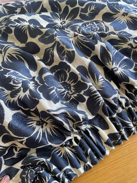 Photo of free John Lewis navy flower pattern curtains (St Stephens AL3) #2