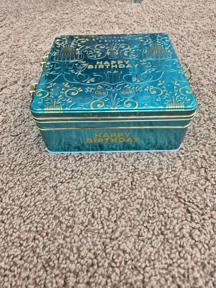 Photo of free Luxury metal Birthday tin (Oughtibridge S35) #2