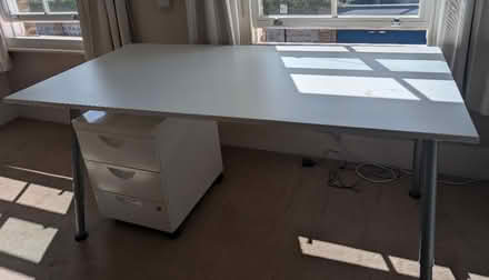 Photo of free IKEA office desk, adjustable legs (Ealing, W13) #1