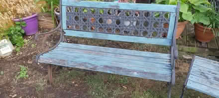 Photo of free Cast iron bench and table (GU14, Farnborough) #2