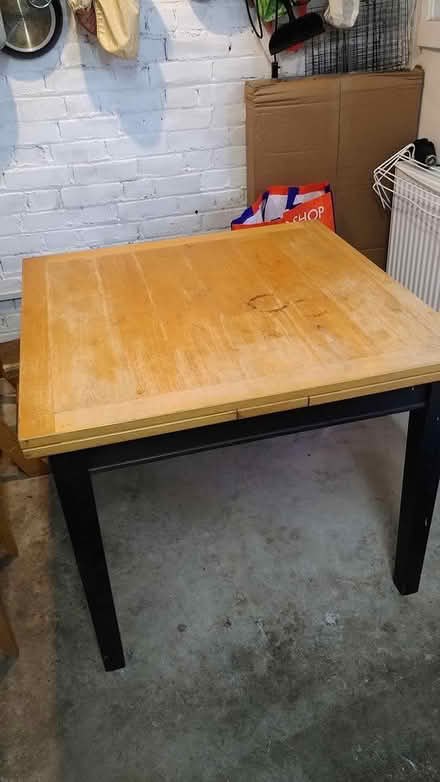 Photo of free Wooden kitchen table (expandable) (Downham) #1